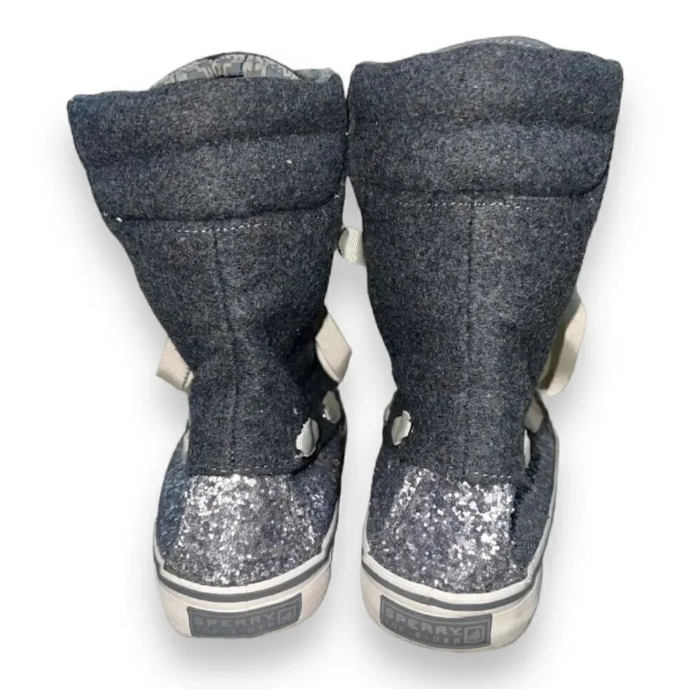 Sperry Top-Sider‎ Acklins Charcoal/Silver Glitter 9302084 Women's 7.5